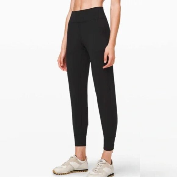 LULULEMON Align Joggers Pants 26.5" Nulu Hi-Rise Stretch Yoga Gym Black Women 10 - Picture 1 of 13